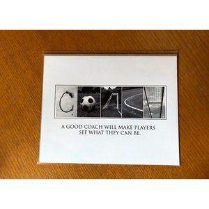 Two 8x10 Soccer Coach Alphabet Art Photographs
